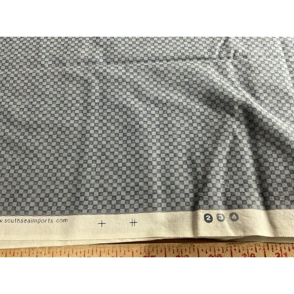 Debbie Mumm For SSI "Mumms the Word" 3 Yards x 44" Wide Blue, Lighter Blue Check - Picture 5 of 12